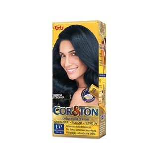 Coloração Niely Cor&Ton Preto Azulado Especial 1.7 em Oferta na Shopee