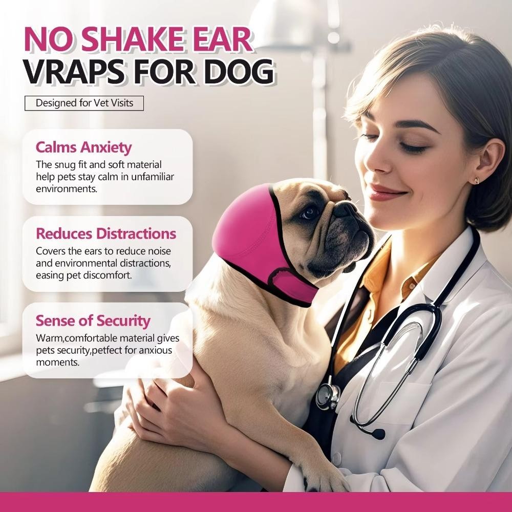 Protetor De Orelha Calmante Para Cães , Capa De Cabeça Com Redução De Ruído À Prova D'água , Protetores De Choque — imagem 2 de 2