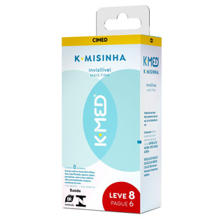 K-Misinha K-Med Preservativo Invisível Leve 8 Pague 6 Unidades em Oferta na Shopee