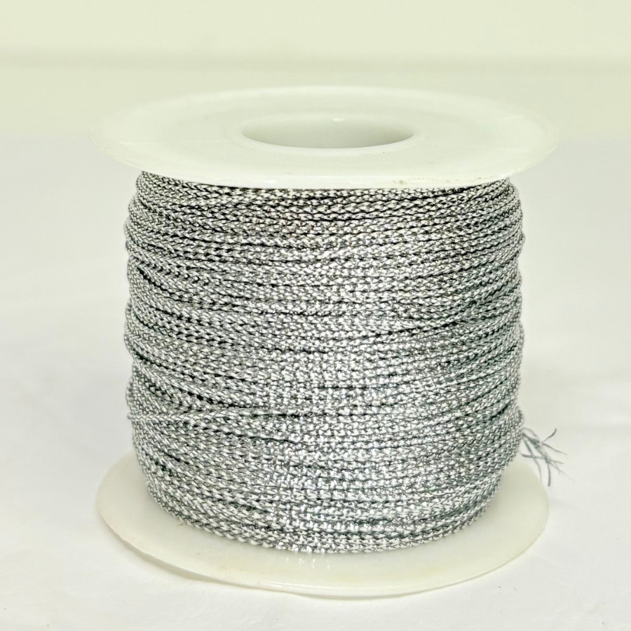 Fio Decorativo Metalizado - Prata - 100m - 1 unidade - Rizzo em Oferta na Shopee