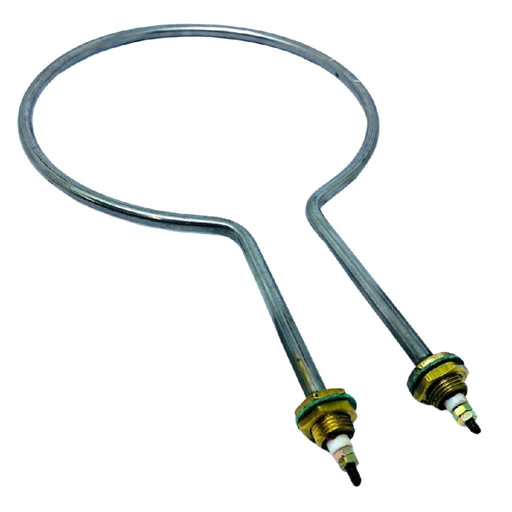 Resistência Elétrica Redonda 700W 127V Inox 304 Ponta Reta Niple 5/8 para Autoclave Destiladora