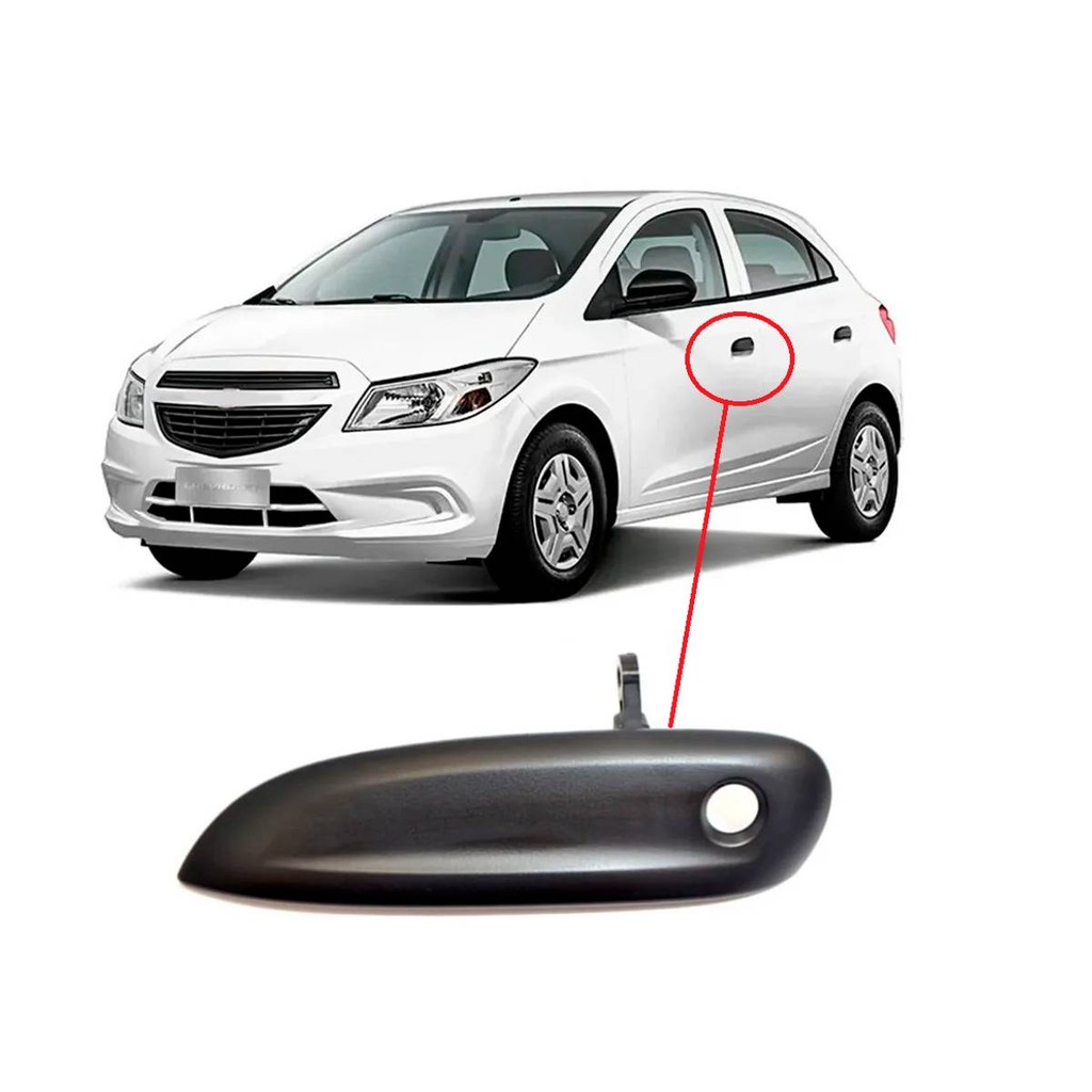 Macaneta Externa Porta Dianteira Com Furo Onix Cobalt Prisma 2011 2019 Lado Esquerdo em Oferta na Shopee