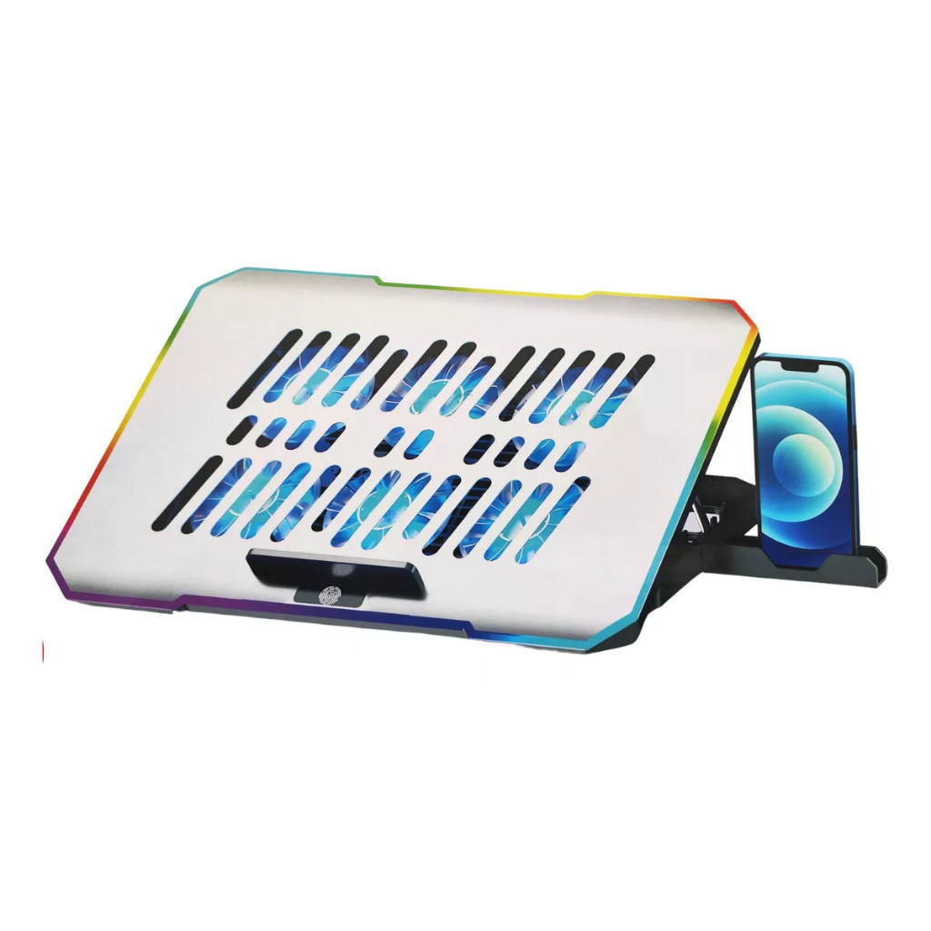 Suporte Notebook Celular Gamer 10 Rgb 6 Cooler