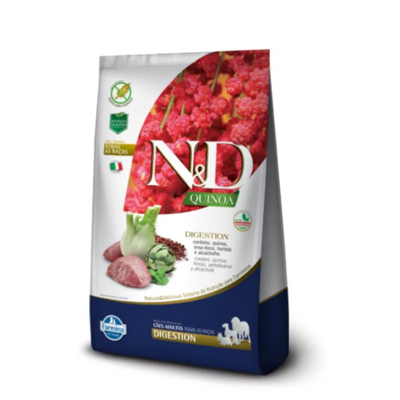Ração N&D Quinoa digestion para cachorros adultos 800gr em Oferta na Shopee
