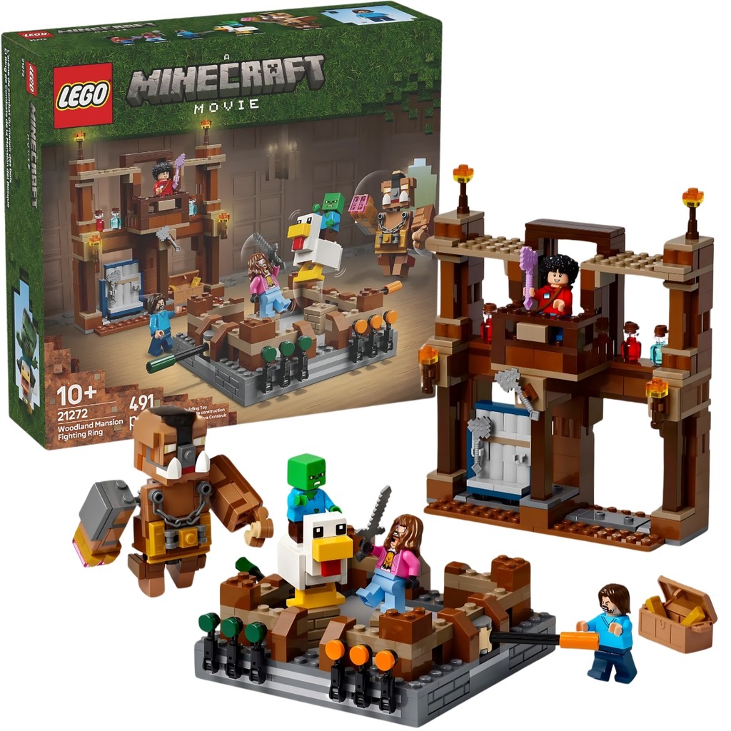 Minecraft o Filme Ringue de luta da mansão Woodland - 21272 Lego