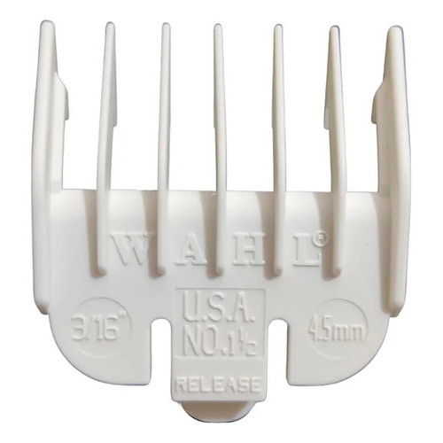 Pente Altura Wahl Nº 1 1/2 - 4.5mm Branco Original Para Máquinas De Cortar Cabelo
