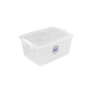 Caixa Organizadora Plástica com Trava e Alça Cristal 4L Bel Ordene em Oferta na Shopee