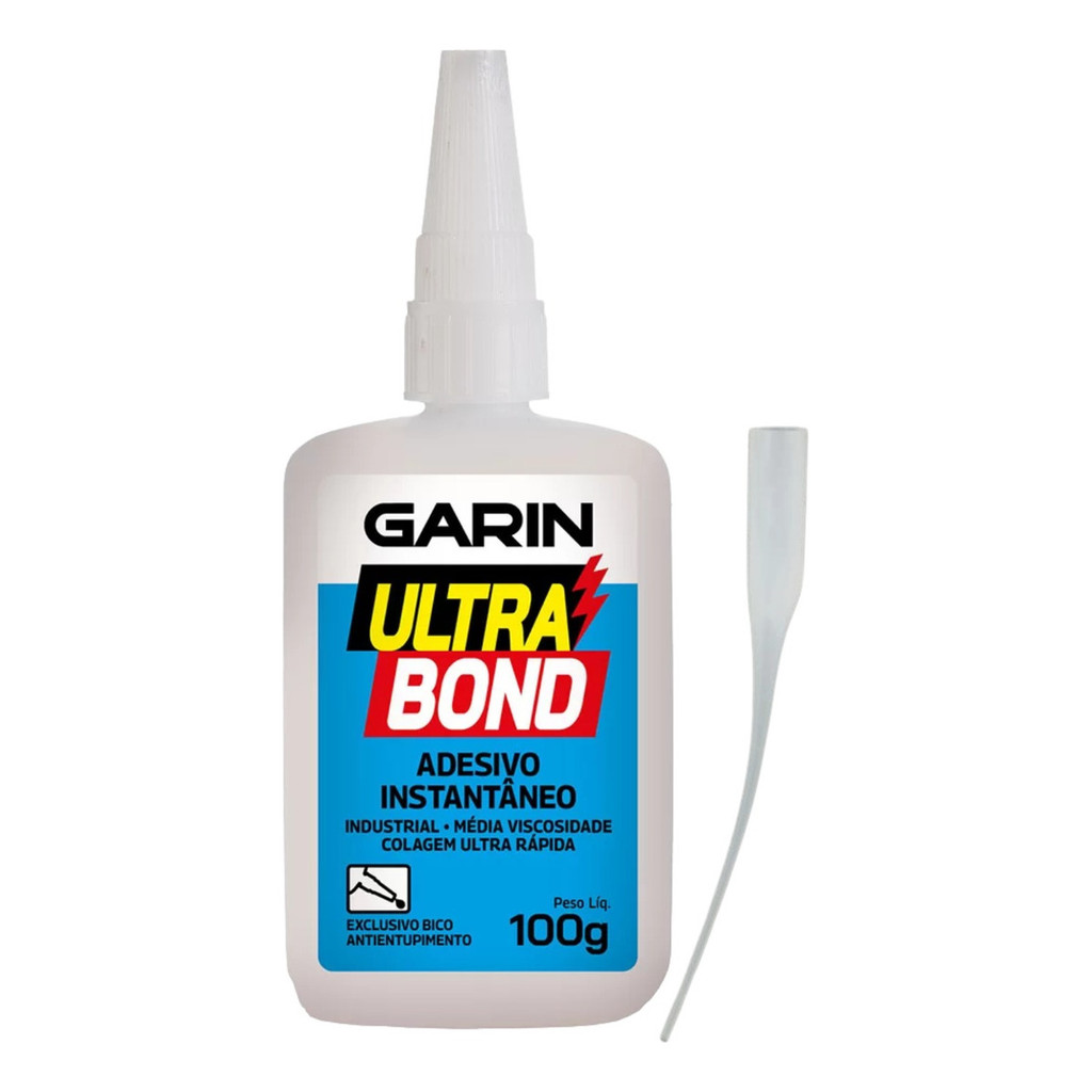Adesivo Instantâneo Ultra Bond 100gr Garin
