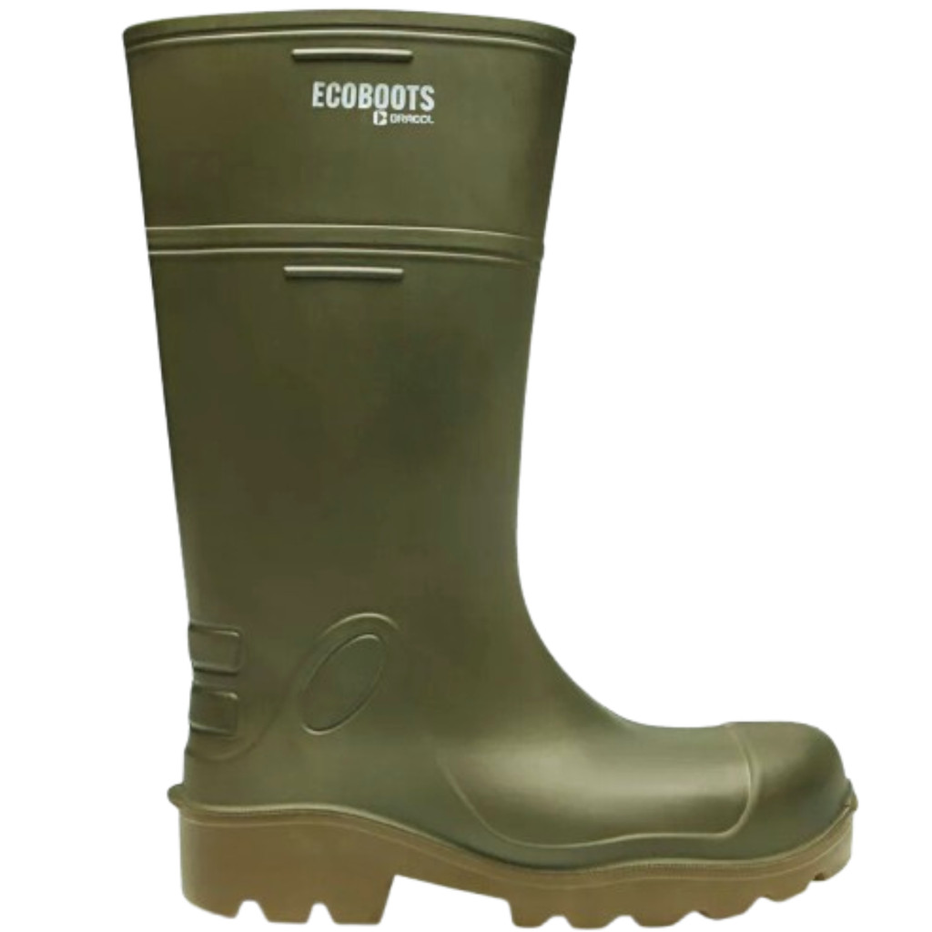 Bota Ecoboots Puresafe Verde Solado Bege Bracol