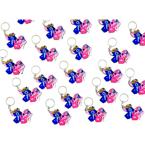 Chaveiro Stitch Angel Dançando São João 10un Chaveiros Mimo Novidade