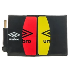 Cartão de Árbitro Umbro Referee Card - Preto e Branco