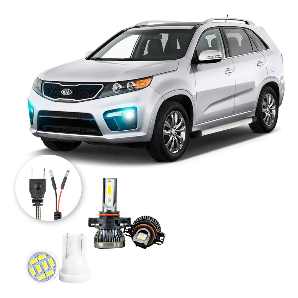 Ultra Led Nano 22000lm Kia Sorento 2010-2013 Farol Milha em Oferta na Shopee