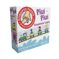 Jogo de Sequência Lógica Piui-Piui c/ 12 Peças Cooper Fun - 00155