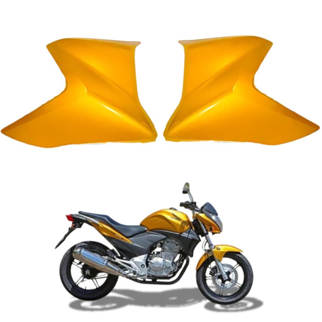 Carenagem Aba Aleta Guia Ar Tanque Honda Cb300r Dourado 2009 2010 2011 PARAMOTOS HONDA