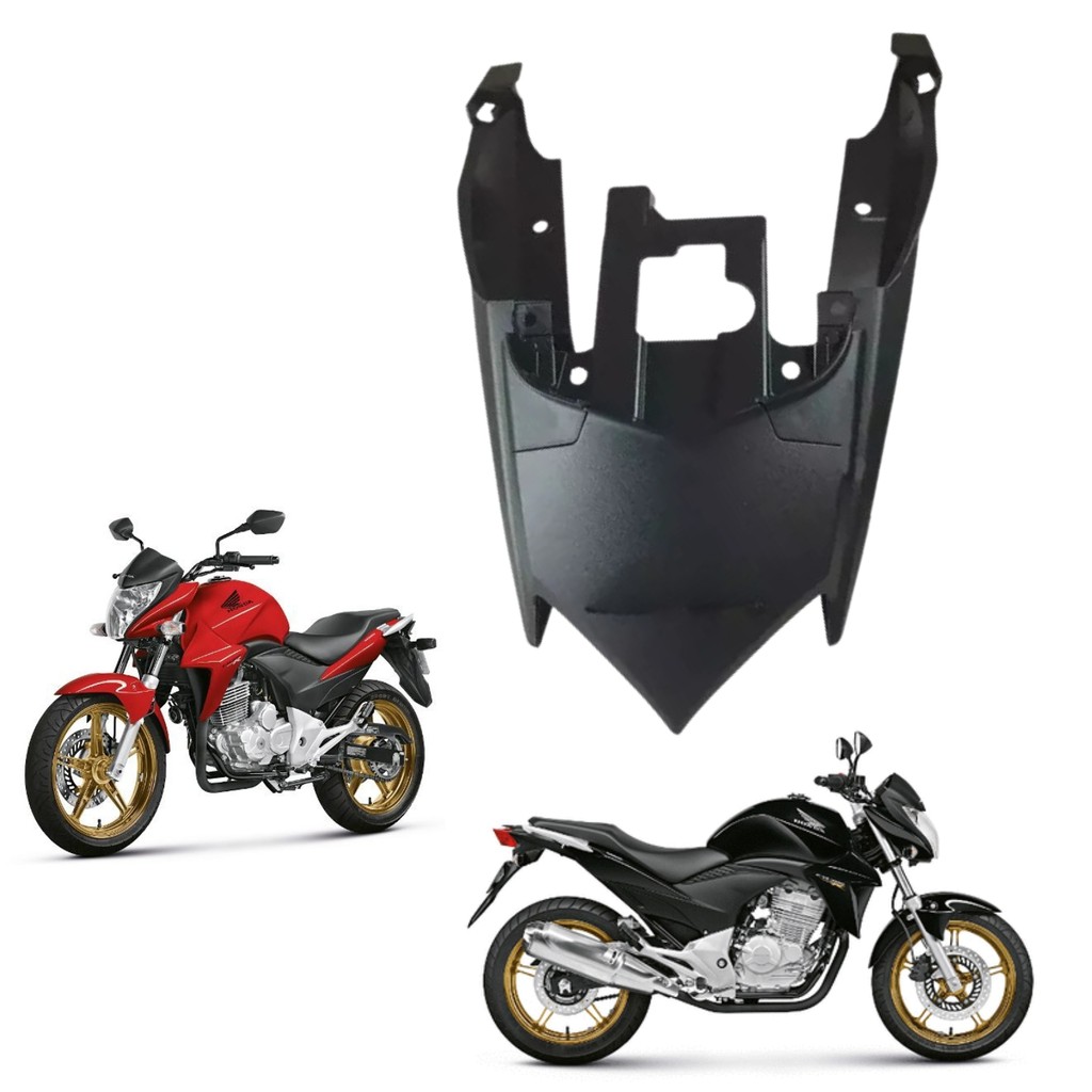 Carenagem Rabeta Central Completa Cb300r Preto 2009 2010 2011 2012 2013 2014 2015 PARAMOTOS HONDA