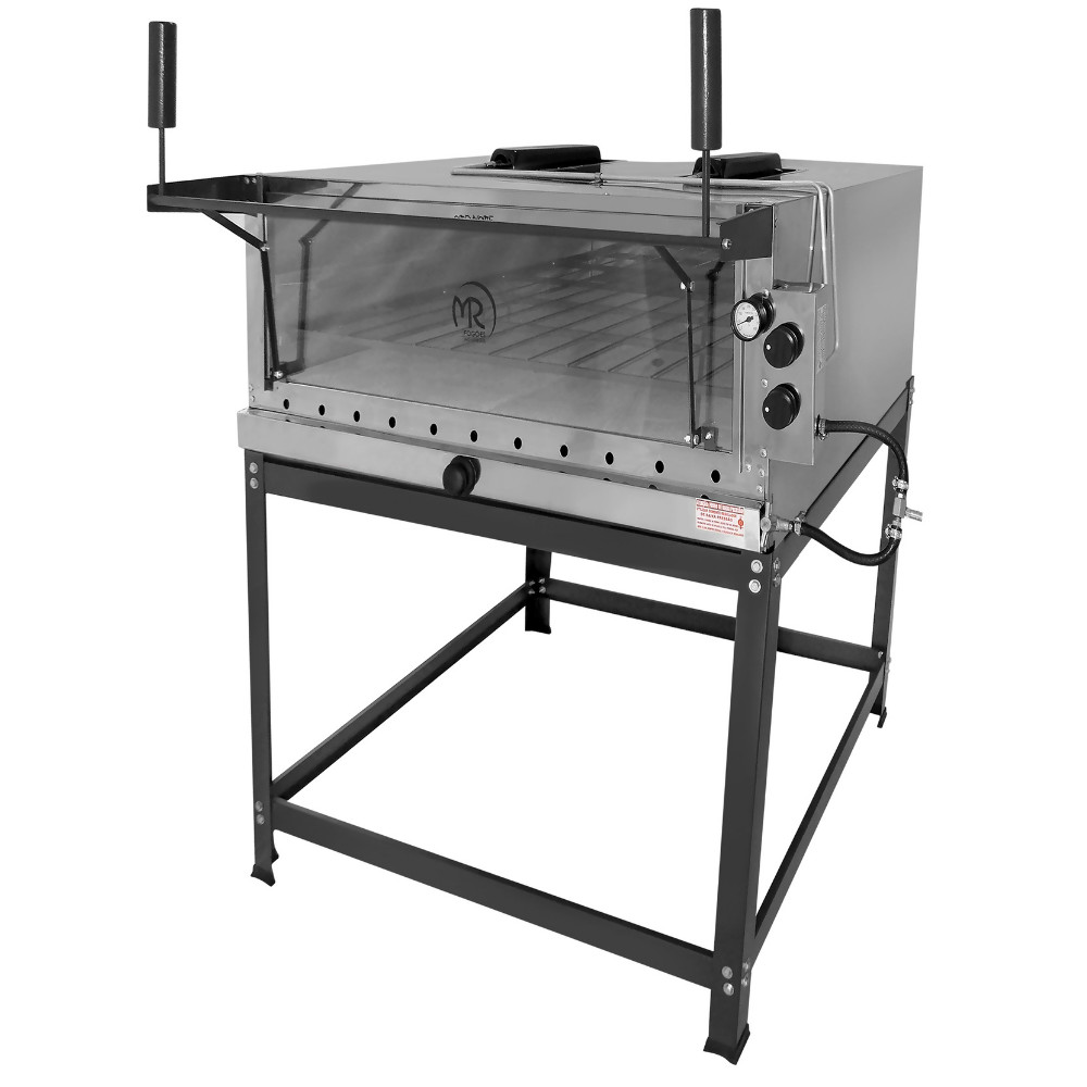 Forno de Pizza Industrial à Gás com Infravermelho 95x95cm Inox MR Fogões