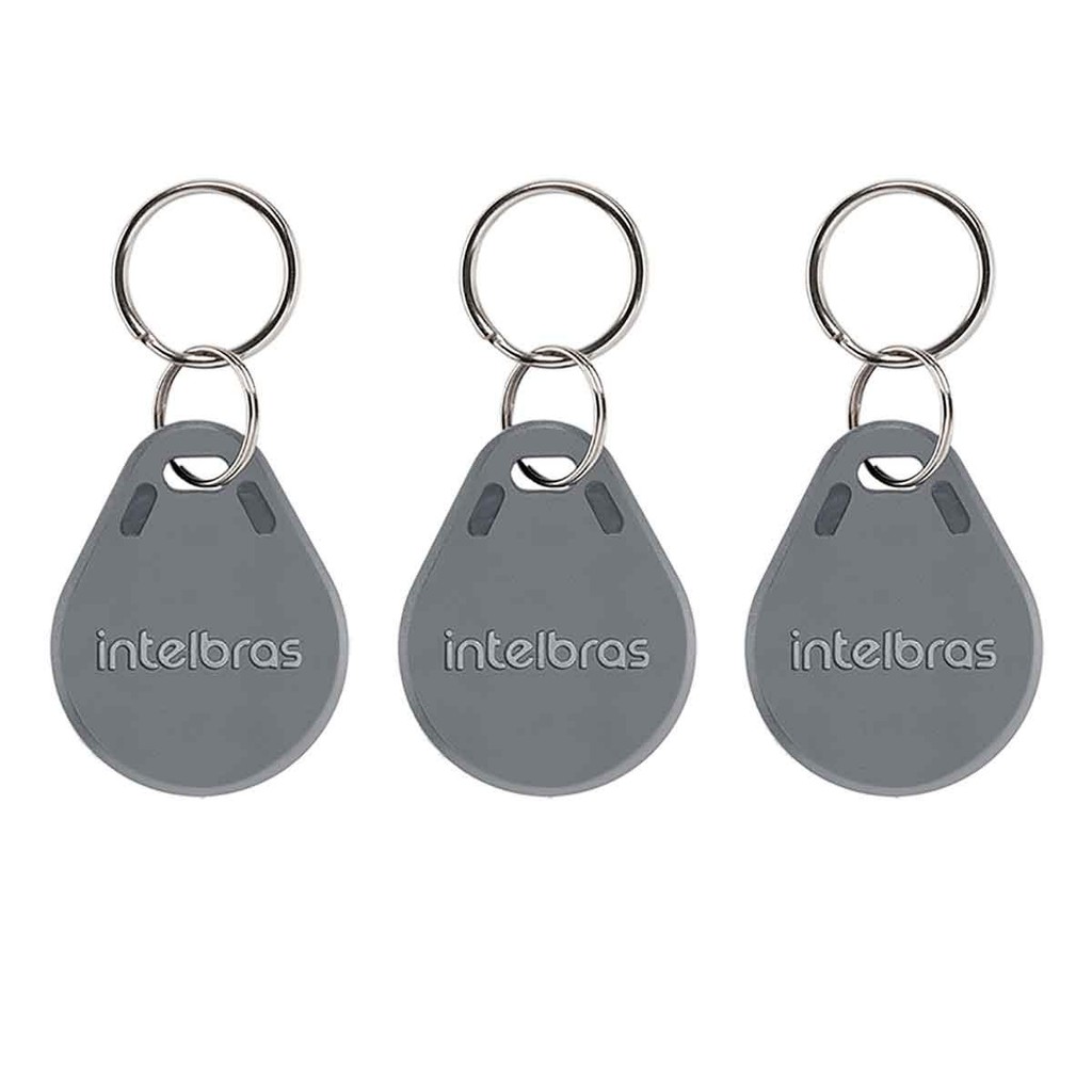 kit 03 Chaveiros de acesso por proximidade RFID TH 1000 MF Tag 13,56 MHz Intelbras