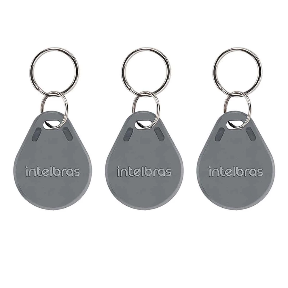 kit 03 Chaveiros de acesso por proximidade RFID TH 1000 MF Tag 13,56 MHz Intelbras