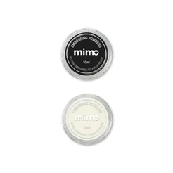 Pó de Embossing Comum Preto e Branco - Mimo - 2 Unids