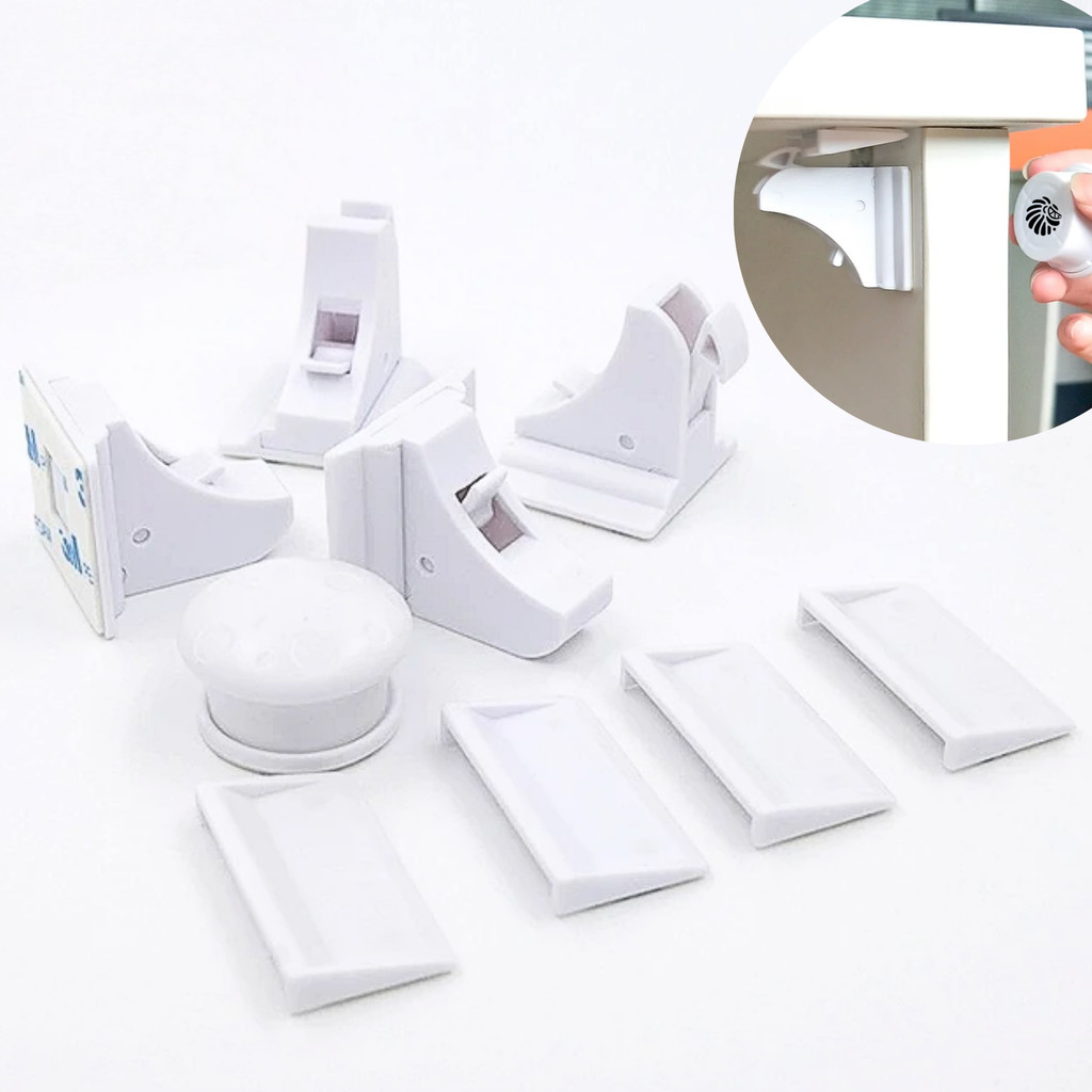 Trava magnética para gavetas e portas de armários, segurança para bebês e crianças - LionLemon Store - PARENT