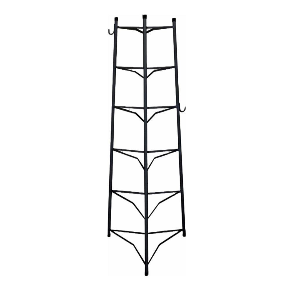 Tripé Porta Panelas Preto 6 Compartimentos 103cm - Home & Living