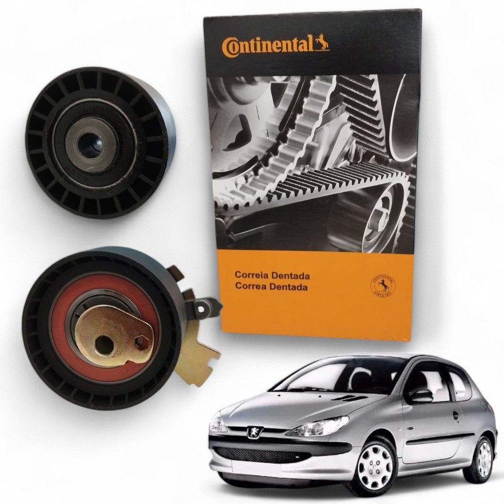 Kit Correia Dentada+Tensor+Polia 206 1.6 16V 04 a 07