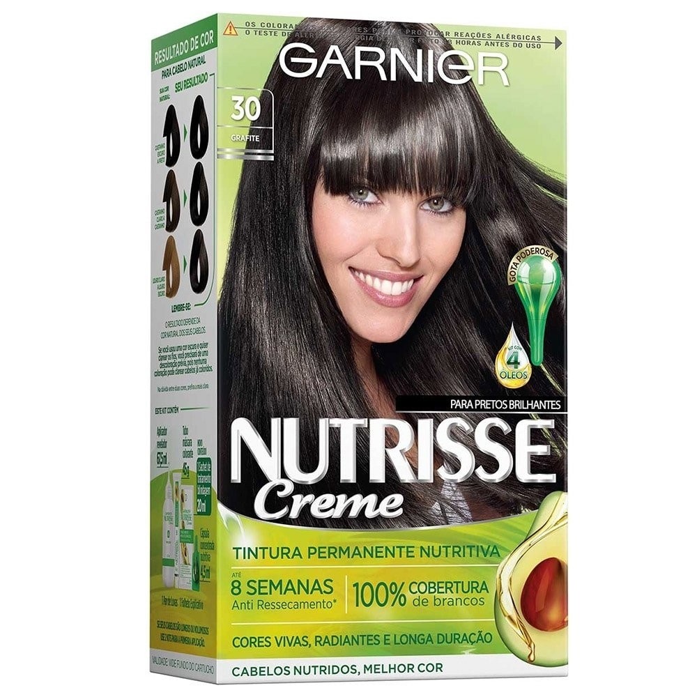Tintura Nutrisse Kit 30 Castanho Escuro em Oferta na Shopee