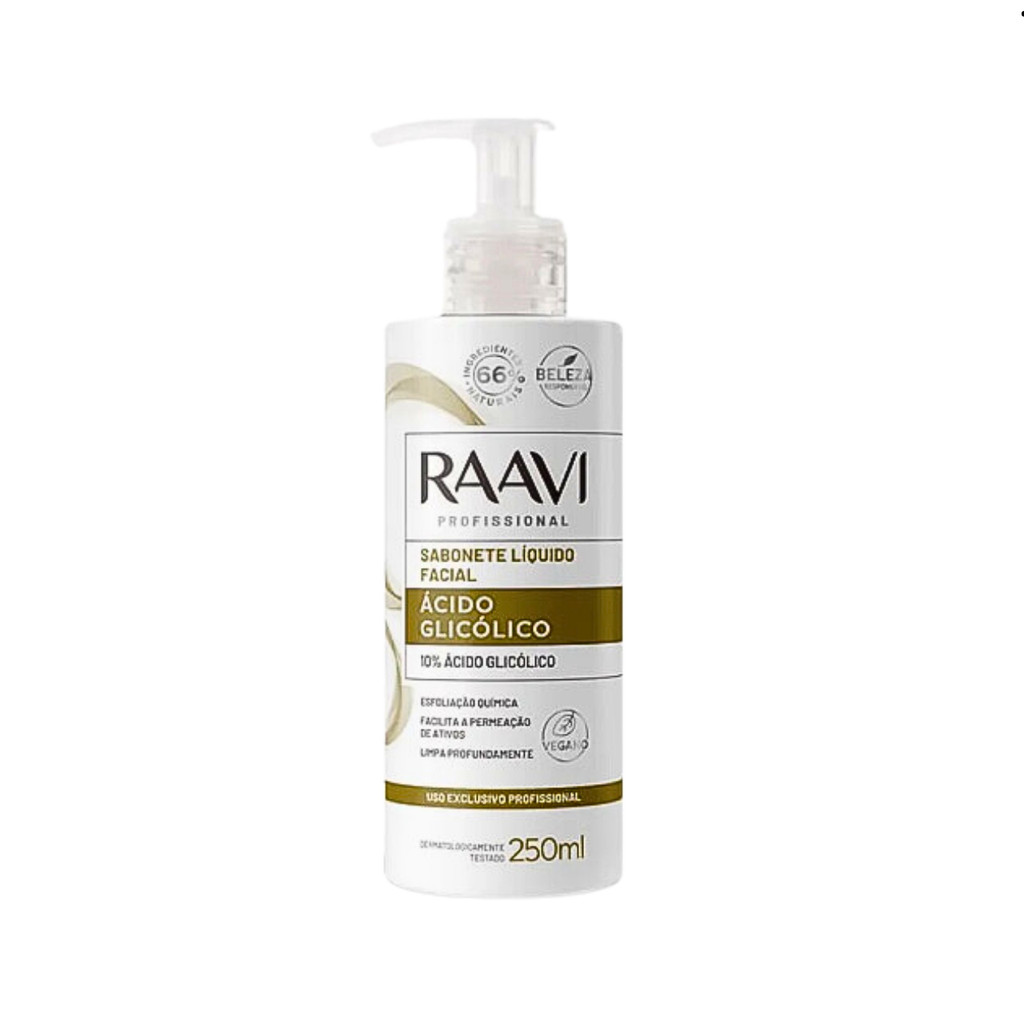 Sabonete Raavi Facial  Ácido Glicólico 10% 250ml