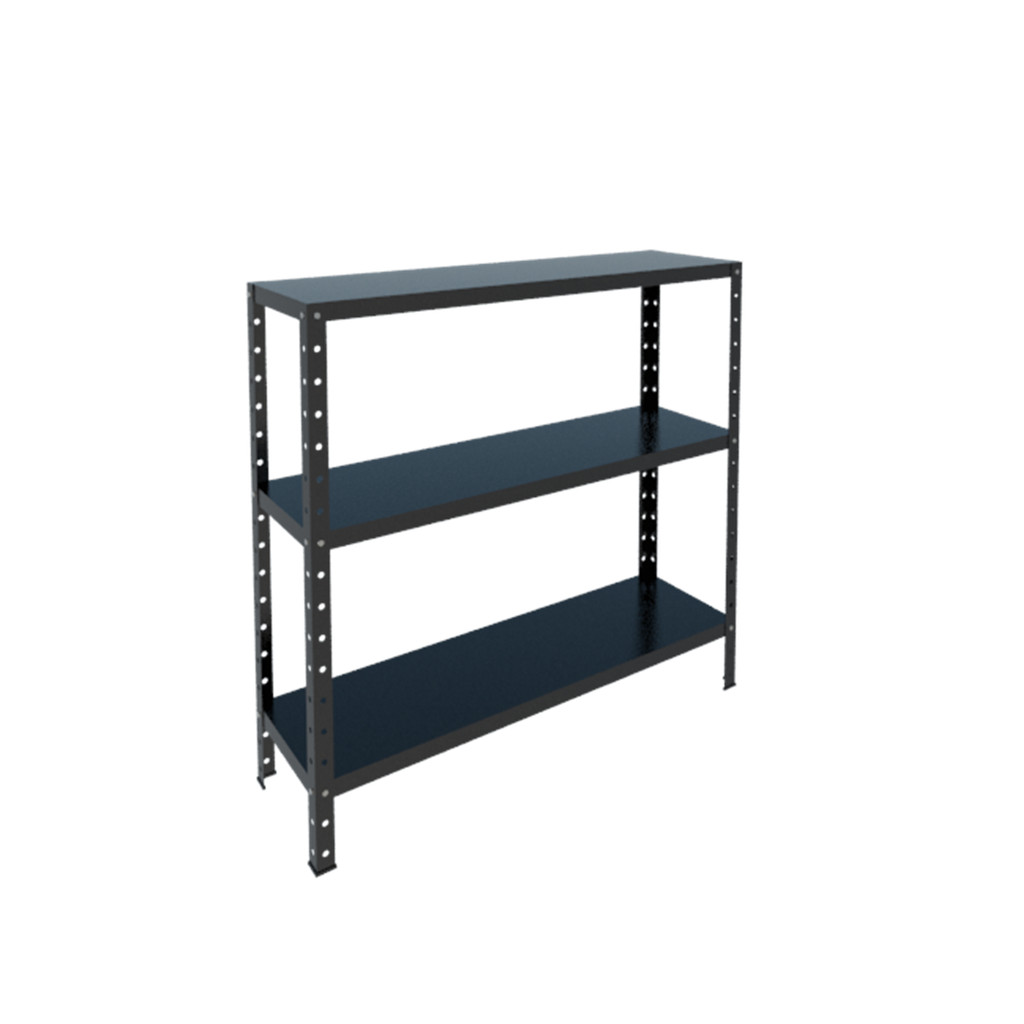 Estante Aço Baixa p 75kg 3 Bandejas 90cm x 30cm x 90cm Var Cor - PAI C1