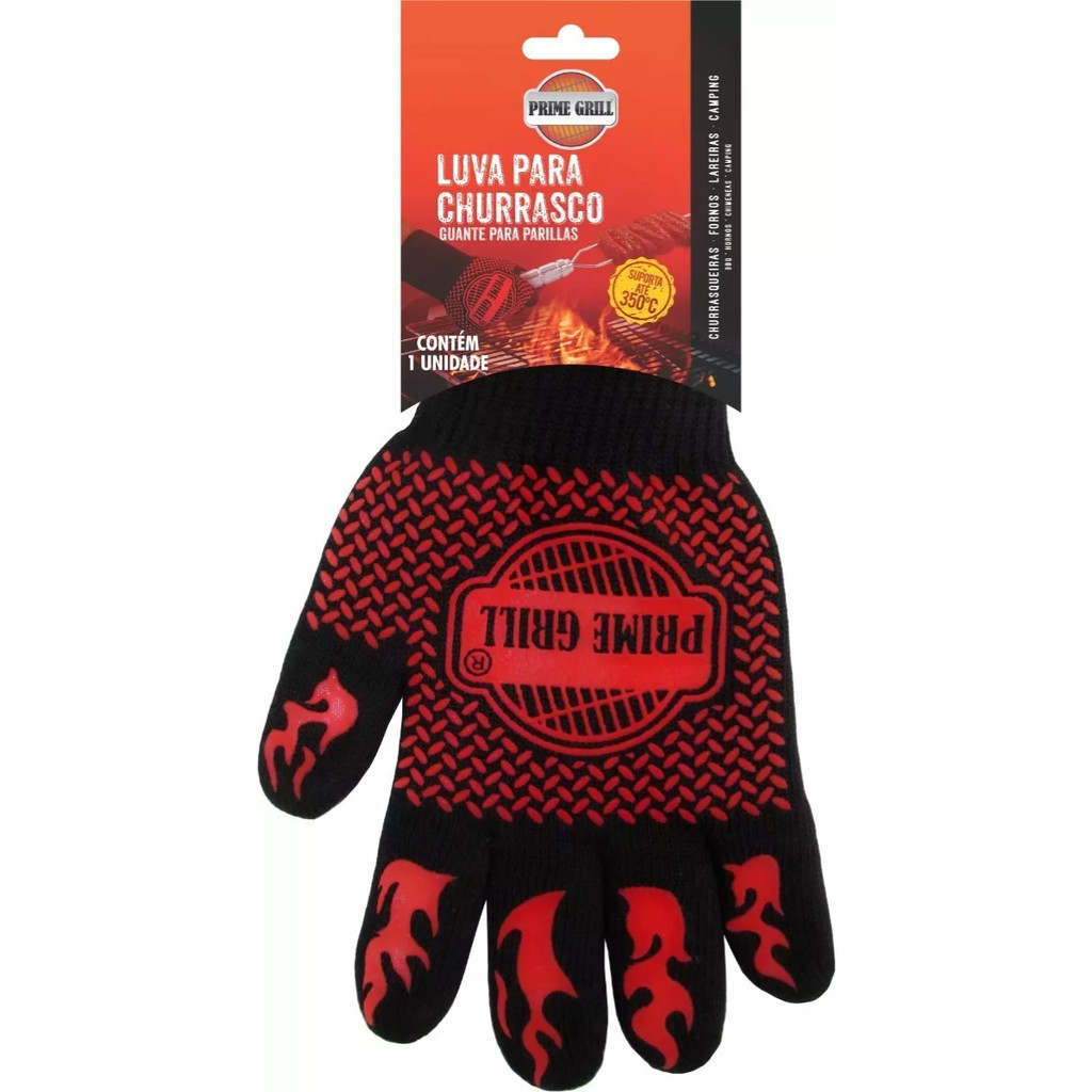 Luva Térmica Para Churrasco Suporta 600 Forno Churrasco - Home & Living