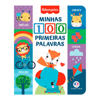 Livro Minhas 100 Primeiras Palavras Fisher Price em Oferta na Shopee