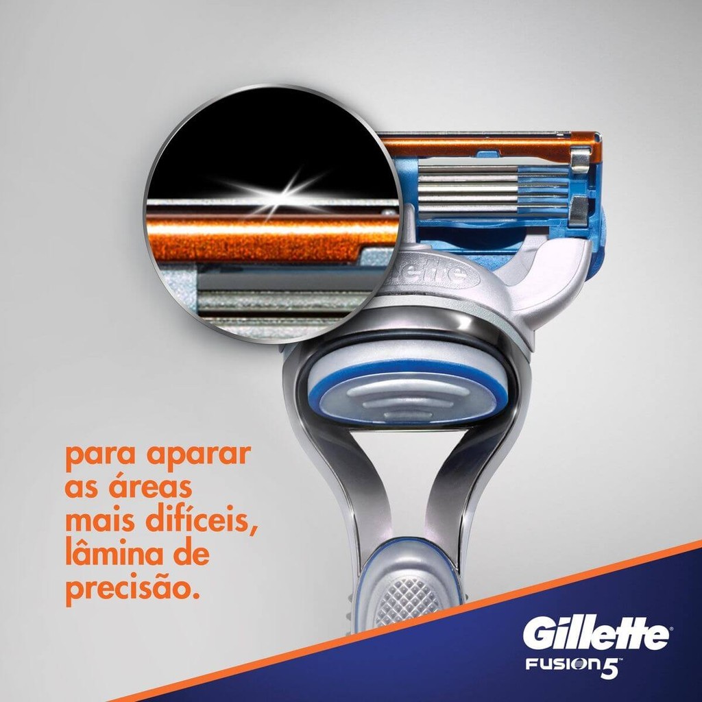 Carga para Aparelho de Barbear Gillette Fusion 5 com 4 Unidades