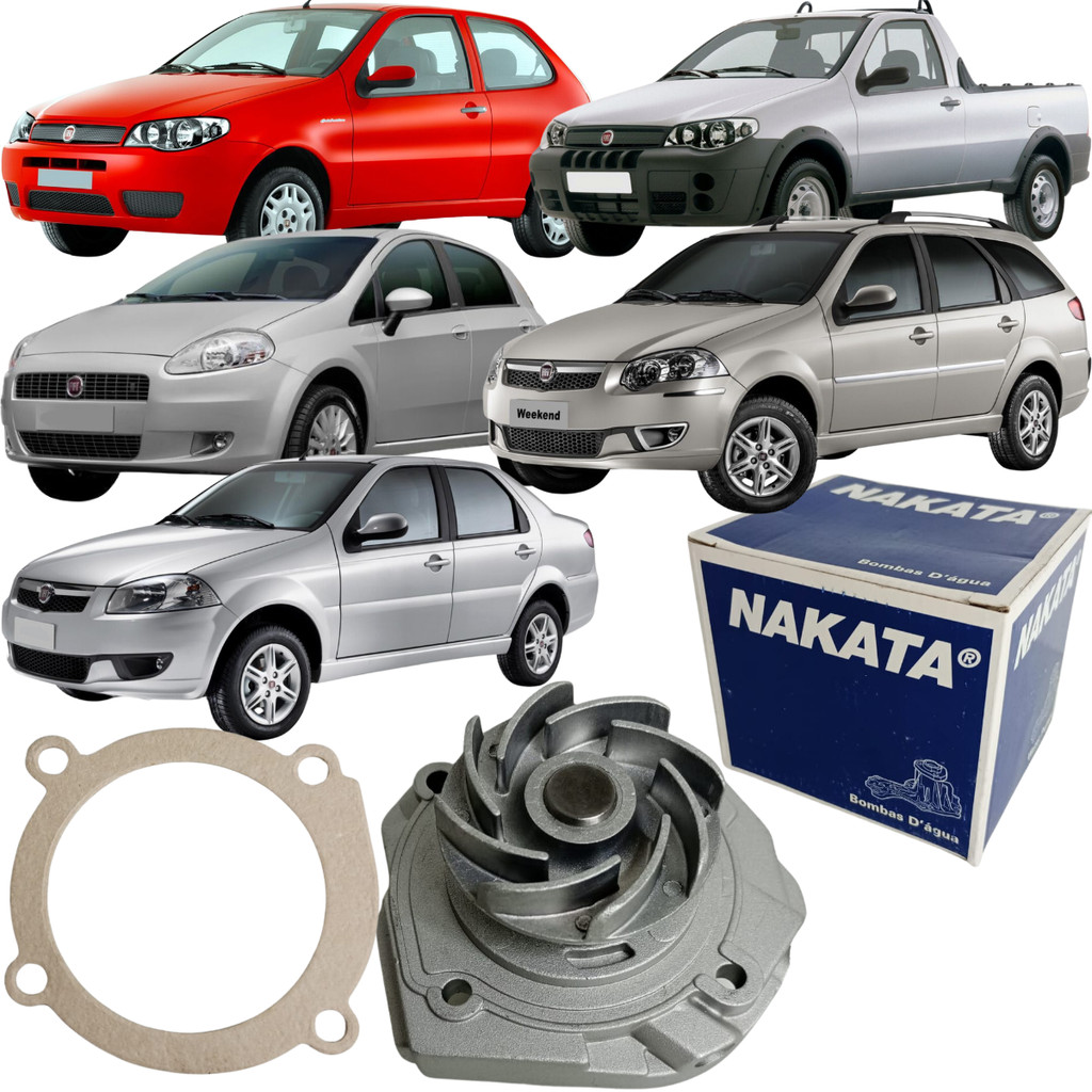 Bomba Água Nakata Doblo Idea Palio Siena Strada Uno 1.0 1.3 1.4 Fire em Oferta na Shopee