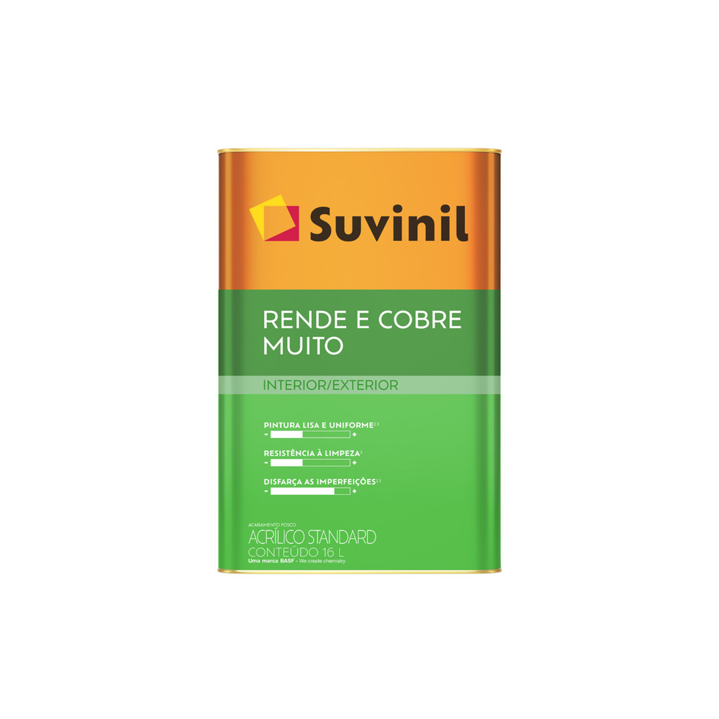 Tinta Rende & Cobre Muito Cinzas Mais Vendidos 16L Suvinil