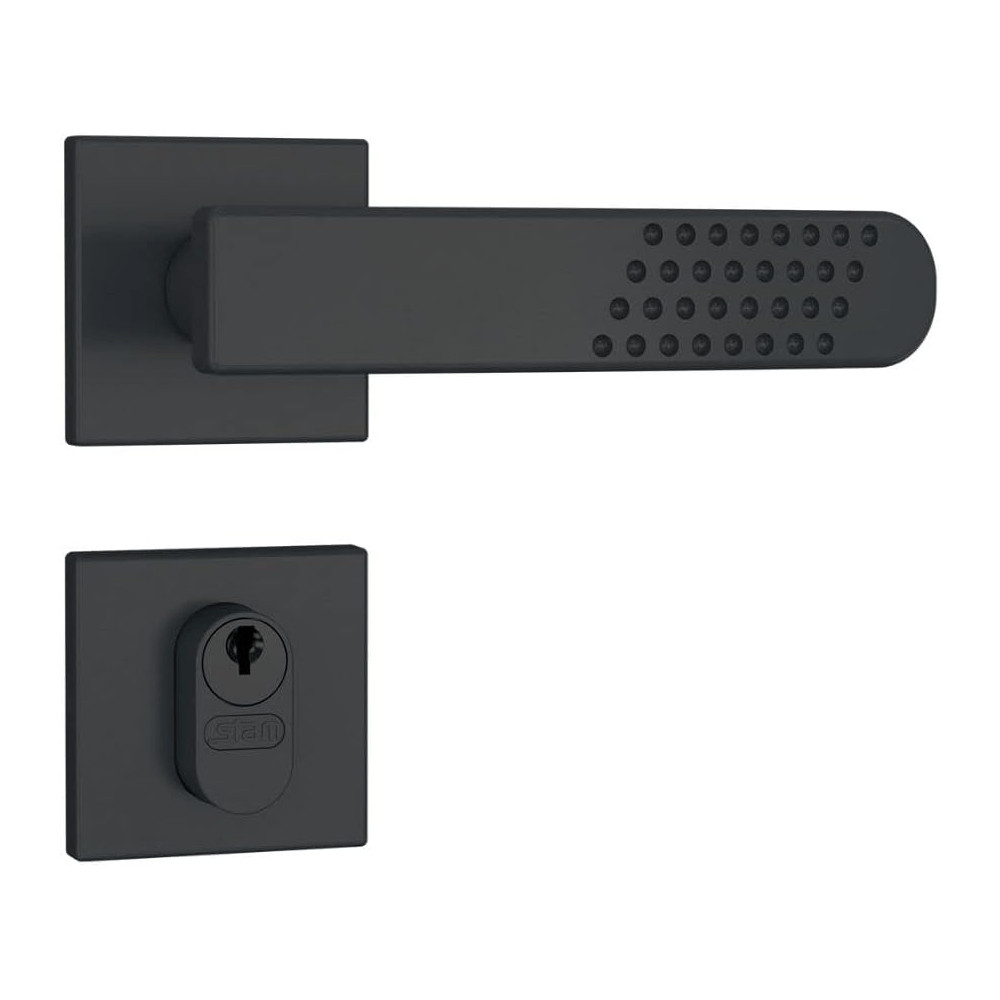 Fechadura 803/21  Espelho Preto Externa - STAM - Home & Living