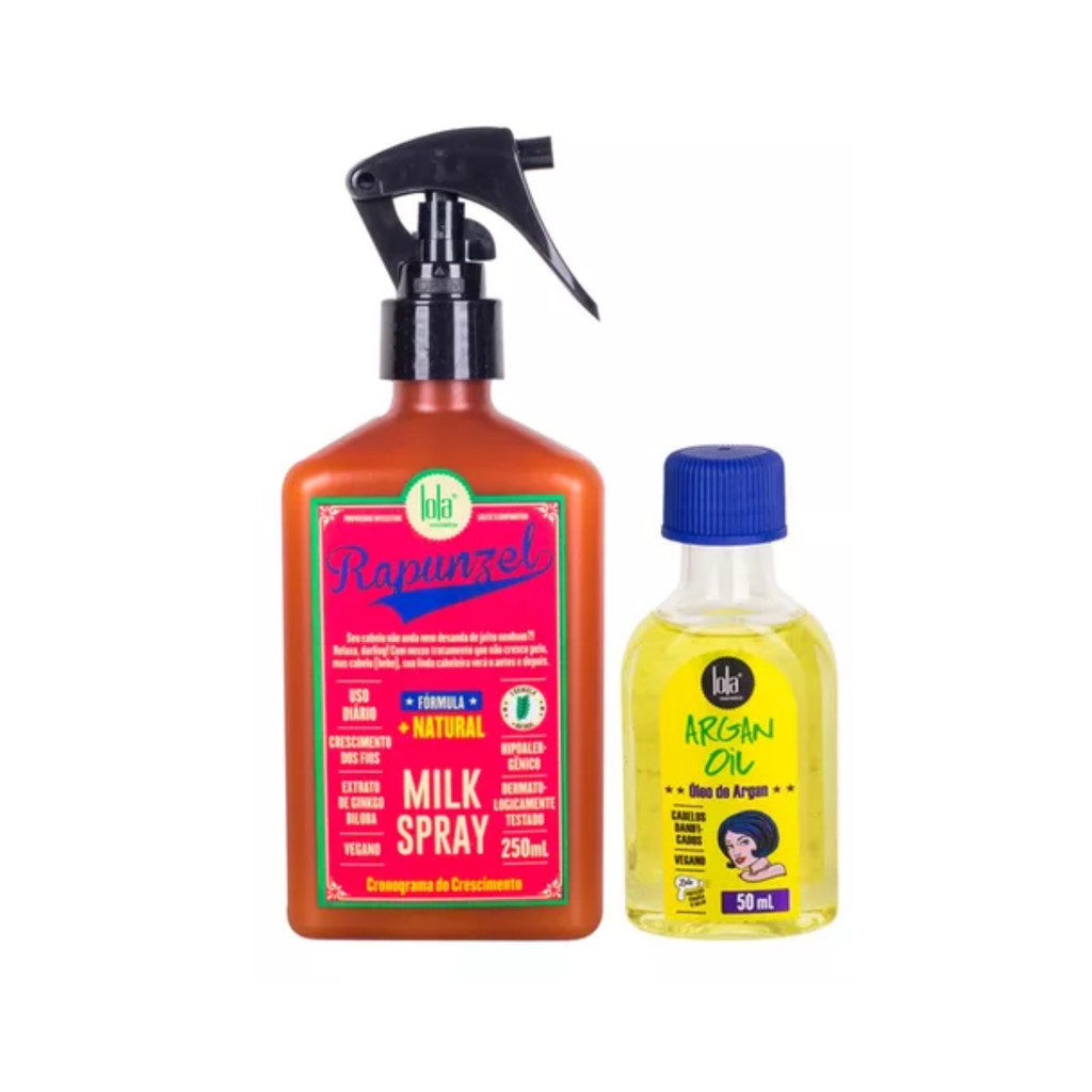 Kit Lola Milk Spray 250ml + Óleo de Argan 50ml