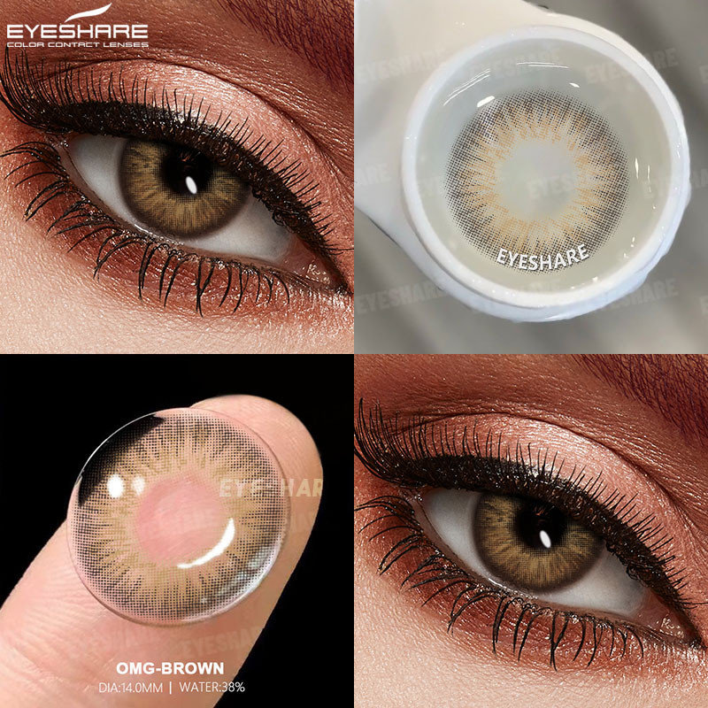 EYESHARE 1 Par De Lentes De Contato Coloridas , Para Cor Dos Olhos Cosméticas , Beleza , Maquiagem Alunos Anual