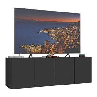 Rack para TV até 50 Polegadas com 4 Portas Suspenso Multimóveis MP1070 em Oferta na Shopee