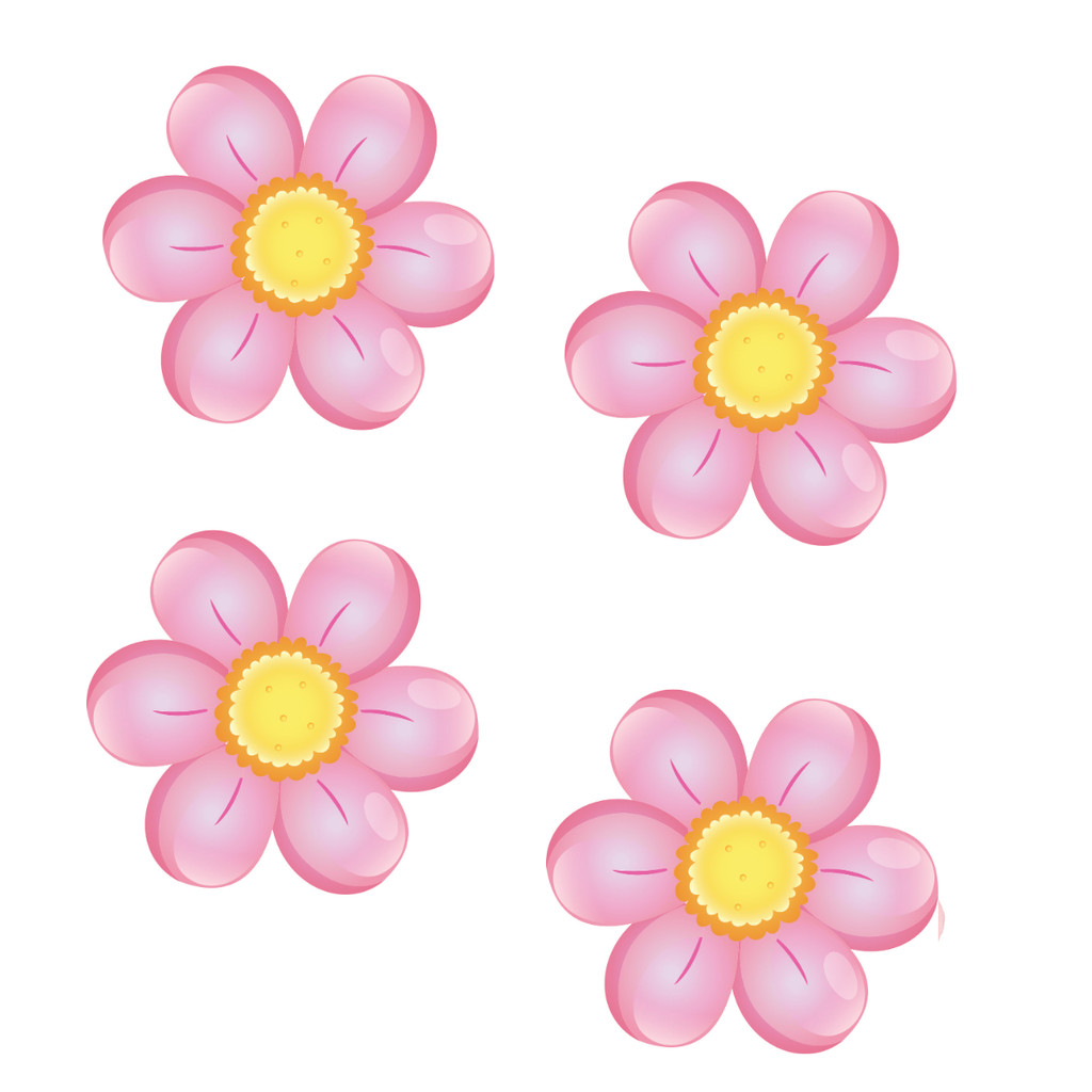 Kit 42 Adesivo De Parede Infantil Flor Margaridas Bebê Quarto Menina Decoração Feminina Fofa 5cm em Oferta na Shopee