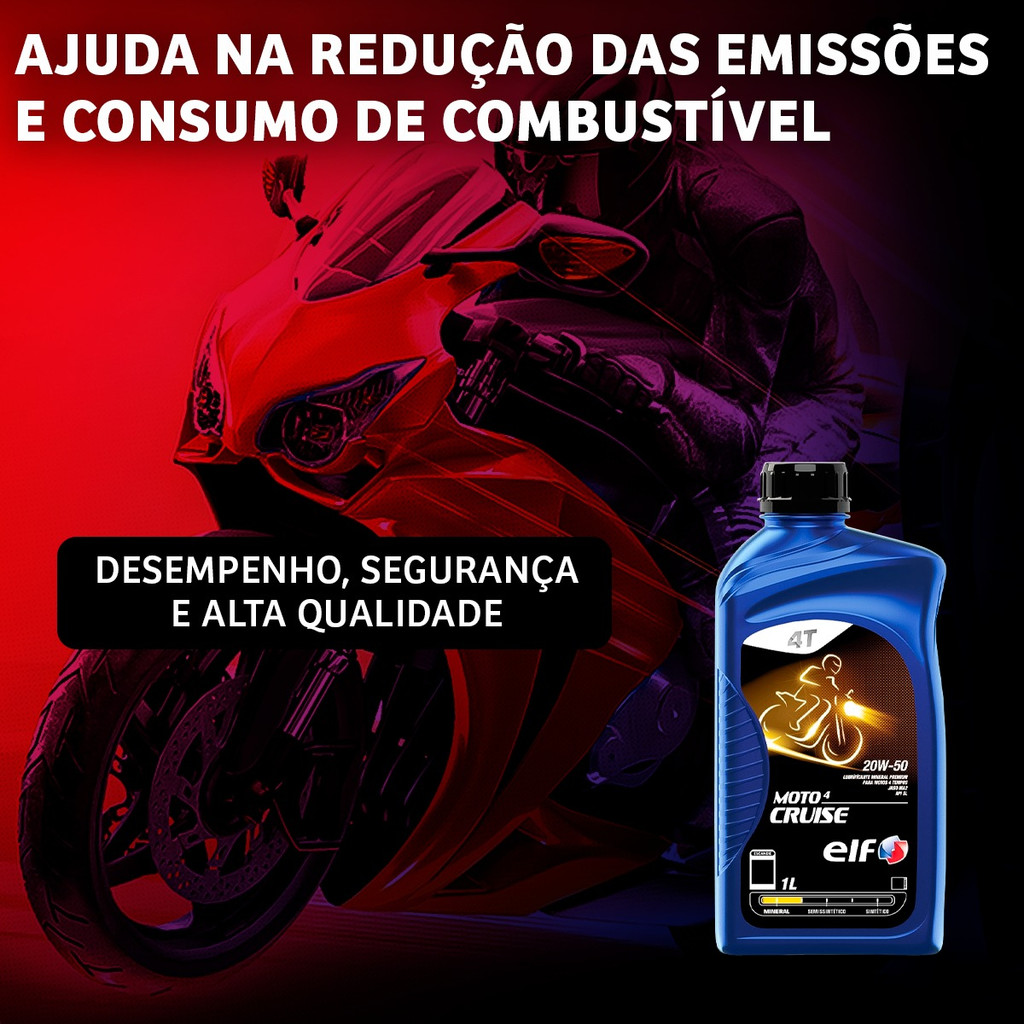 Detalhes do Óleo Para Honda NXR 160 Bros Elf Semissintético 10w30 Xtreme