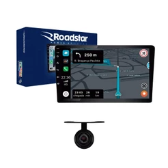 Central Multimídia Roadstar RS-915BR Prime Android Carplay 9 Polegadas + Camera de Ré