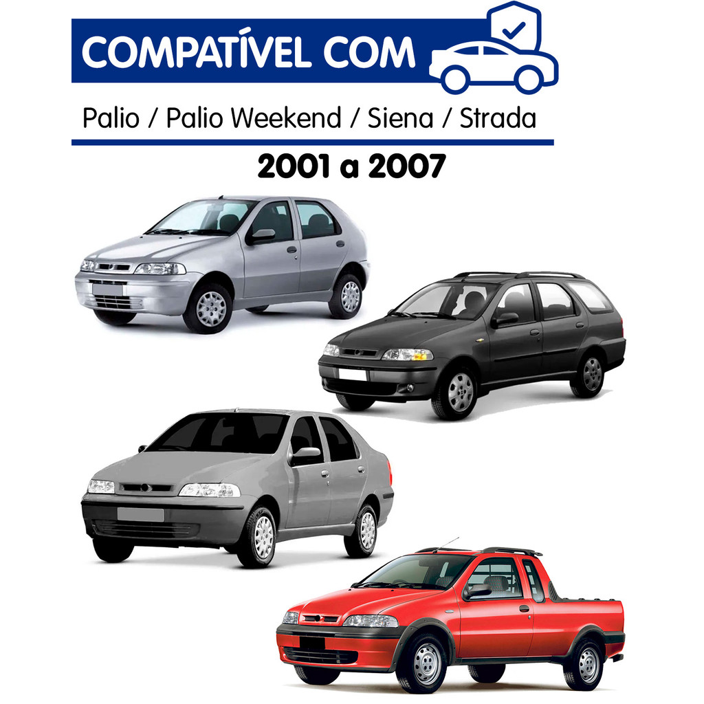 Multimidia 7" Polegadas Android Palio Fire G2 Siena Strada Weekend Sem Ar CarPlay Wi-Fi + Câmera Ré · foto 2