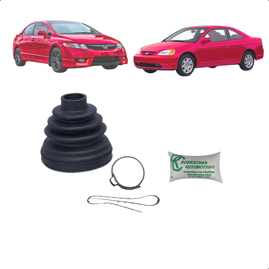 Coifa Homocinética Lado Câmbio CIVIC 2000 até 2011 Eixo Fino em Oferta na Shopee