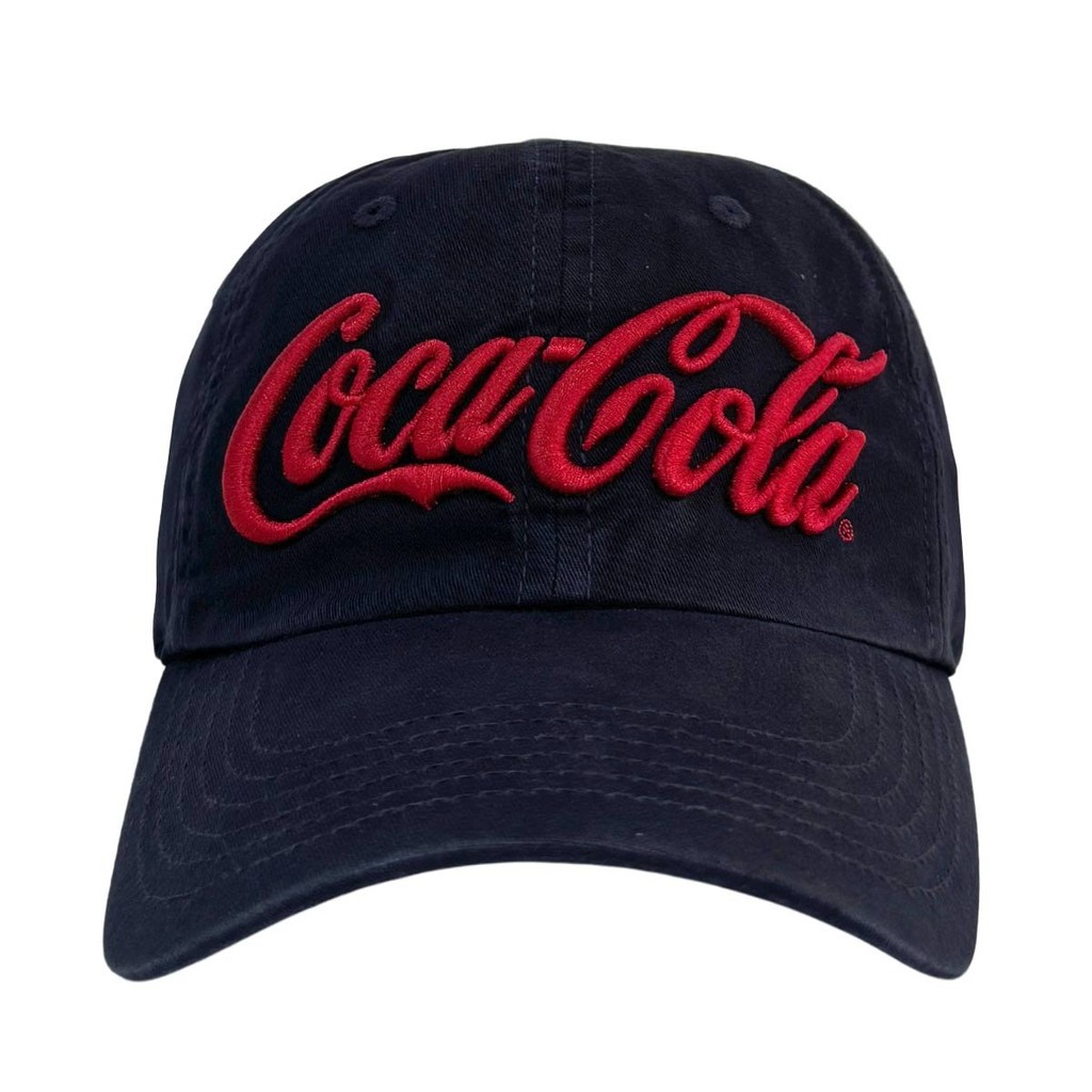 Boné Coca Cola Básico Bordado Frontal Julia Preto Azul Unissex Casual Ajustável