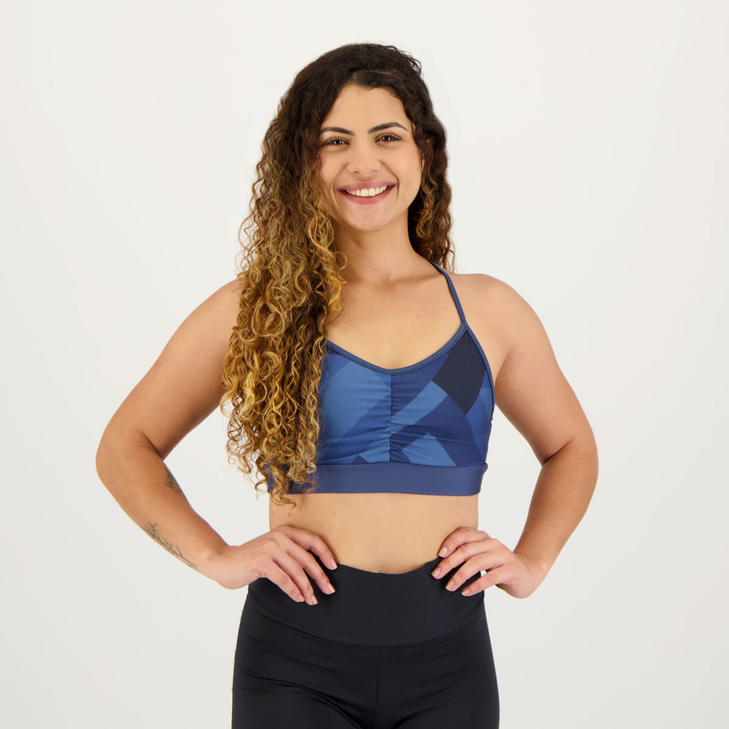 Top Area Silver Feminino Azul Marinho