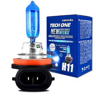 Lâmpada Super Branca H11 8500k Tipo Xênon 12V 55W Techone em Oferta na Shopee