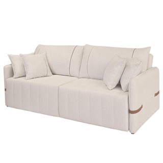 Sofá Cama Retrátil 180cm Essence D05 Linho Cru/Camel - Mpozenato em Oferta na Shopee