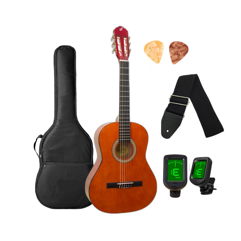 Violão 3/4 Infantil Destro Giannini Start N-6 N Natural Brilhante de 7 a 12 Anos + acessórios