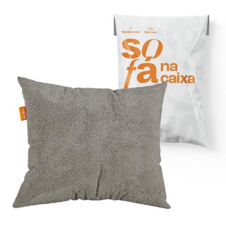 Almofada em Bouclé - Sofá na Caixa em Oferta na Shopee