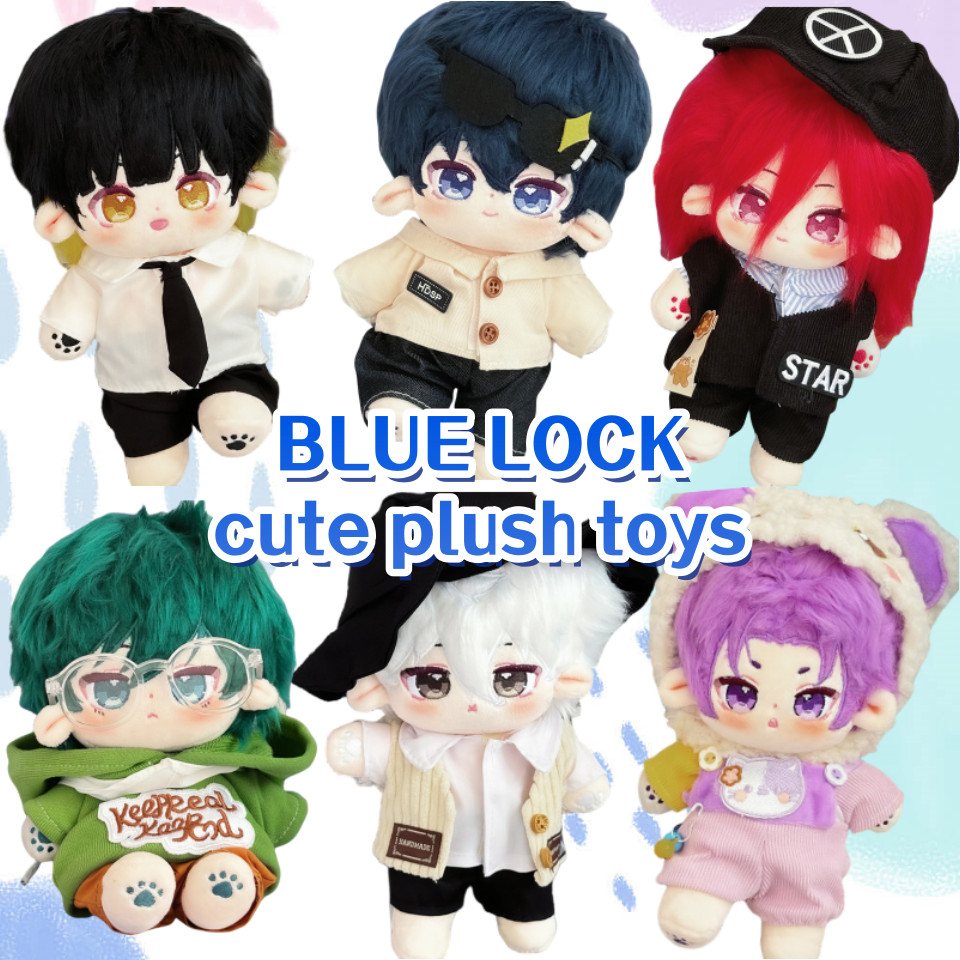 PLUS Kawaii Blue Lock Bonecos De Pelúcia Bachira Meguru Isagi Yoichi Nishiro Brinquedo Macio Pelúcias Anime Fan Presente em Oferta na Shopee